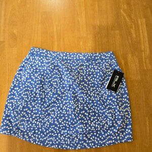 RLX Ralph Lauren Women's Golf Tennis Skort Blue White MSRP $148 Medium NWT